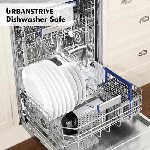 Urbanstrive Cheese Grater With Container Box Grater Stainless Steel Graters for Kitchen Cheese Shredder Parmesan Shredder Kitchen Gadgets Kitchen Tools Kitchen Gifts for Chef Dishwasher Safe Zester 7