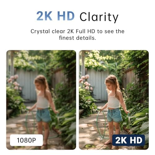 2K Light Bulb Security Camera, 2.4/5GHz Wi-Fi 6 Security Cameras Wireless Outdoor, 360° PTZ Cameras for Home Security with Color Night Vision, Human Detection, 2 Way Talk, Easy Installation, 2 Pack 8