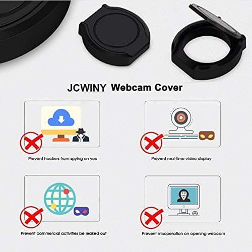 2 Pack Universal Webcam Cover, Desktop Computer External Webcam Lens Covers Shutter Cap Hood, Streaming Web Camera Privacy Cover Clip Compatible with Logitech HD Pro Webcams C270/C615/C920/C930e/C922X 8