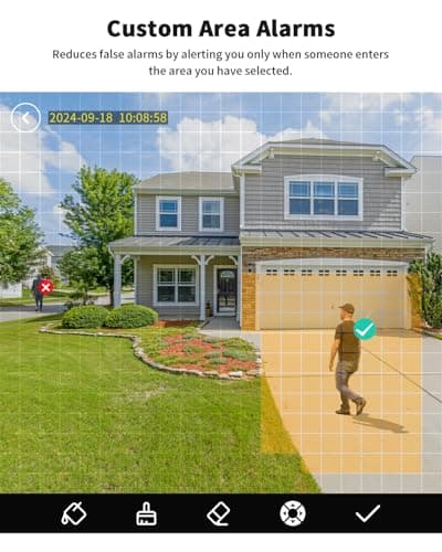 LIWAN 4G LTE Cellular Solar Security Camera Wireless, No WiFi Security Camera Outdoor, 2K Color Night Vision, 360° Live View, 2-Way Talk, Human Detection, Built-in SIM Card 8