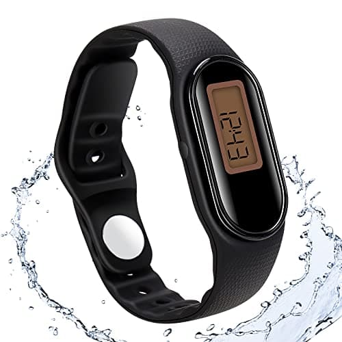 Poriylzz 3D Pedometer for Walking, Waterproof Pedometer Watch, Simple Step Counter for Walking with Steps Calories Distance Time for Kids Men Women Adults Seniors, CR-888