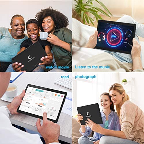 COOPERS Tablet 10 inch, Android 15 Tablet, 32GB ROM 1TB Expand Computer Tablets, Quad Core Processor 6000mAh Battery, 1280x800 IPS Touch Screen, 2+8MP Dual HD Camera, Bluetooth WiFi Tablets PC 6