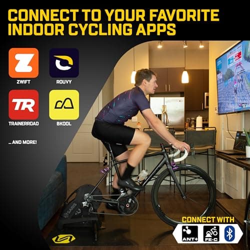 Saris H3 Direct Drive Smart Trainer, Black - Precise Power Feedback, Quiet, Compatible with Bikes Having Thru-axle and Quick-Release Rear Hub Options 5