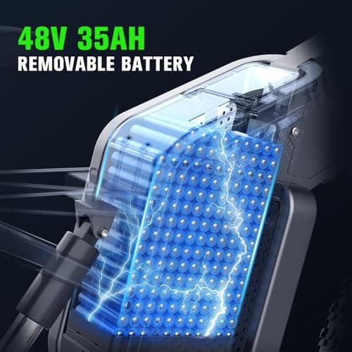 X20 Electric Bike for Adults 2000W Electric Dirt Bike with 48V 35AH Removable Battery, Hydraulic Oil Brake, Shamano 7-Speed, 34MPH, Max Range 75 Miles Mountain Electric Bicycle 5