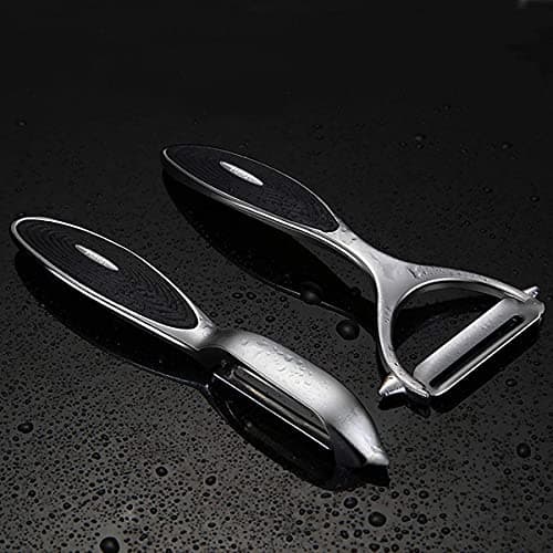 FUHUY Vegetable, Apple Peelers for kitchen, Fruit, Carrot, Veggie, Potatoes Peeler, Y-Shaped and I-Shaped Stainless Steel Peelers, with Ergonomic Non-Slip Handle & Sharp Blade, Good Sturdy (2PCS) 6