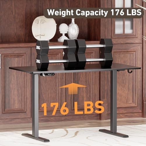 Ywin Electric Height Adjustable Standing Desk with Wheels, 55 x 24 inches, Ergonomic Stand Up Desk for Home Office 7
