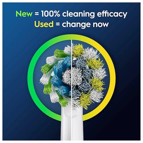 Oral B Cross Action Electric Toothbrush Replacement Brush Heads Refill, 4Count 5