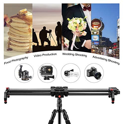 GVM Great Video Maker Camera Motorized Slider,48"/120CM,Automatic Round Trip,Time Lapse,Panoramic Shooting,Video Capture,Slider Smooth and Stable,with Battery 12