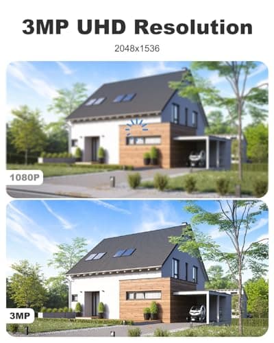 SEEKFANGLE Solar Powered Security Camera Wireless Outdoor, 2.4GHz WiFi, 360° Pan-Tilt View, Color Night Vision, PIR Motion Detection, 3MP HD for Home Security, Compatible with Alexa, No Wiring Needed 9