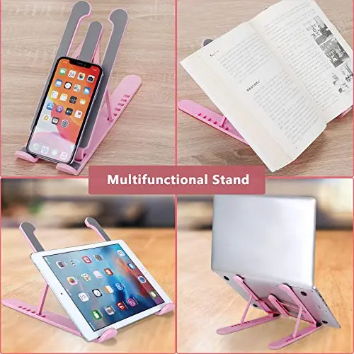 pidien Portable Laptop Stand, Adjustable Laptop Holder Riser Computer Stand for Desk Notebook Stand Mount 5