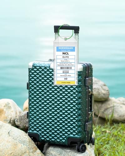 5 Pack Cruise Luggage Tag Holder, Cruise Luggage Tag Holder can be Used for 2025Carnival, NCL, MSC Cruises, and Princess Ships 7