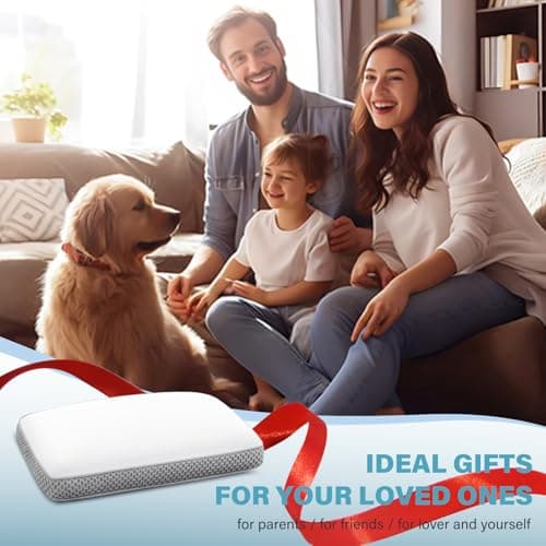 2 Pack Cooling Bed Pillows for Sleeping, Memory Foam Bed Pillows Queen Size Set of 2, Gel Pillow for Sleepers Cool Pillow for Side Back and Stomach Sleepers,Supportive（Grey） 8