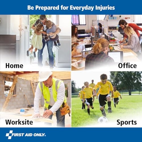 First Aid Only 91248 OSHA-Compliant First Aid Kit, All-Purpose 50-Person Emergency First Aid Kit for Business, Worksite, Home, and Car, 260 Pieces 5