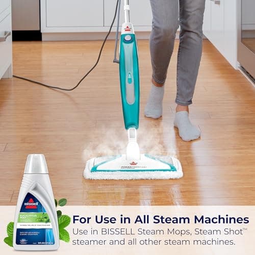 BISSELL EUCALYPTUS MINT DEMINERALIZED STEAM MOP WATER, 32 ounces, 1392, WHITE 6