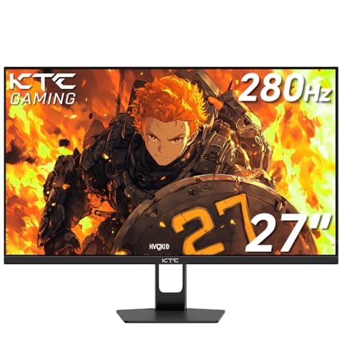KTC 27'' 280Hz 240Hz Gaming Monitor 1ms GTG 350nits Fast VA 1080P Tilt 126% sRGB Adaptive Sync 4000:1 Contrast Ratio HDR DisplayPort 1.4/HDMI 2.0 VESA