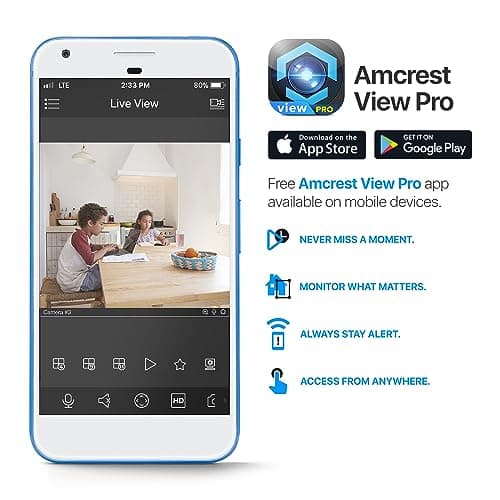 Amcrest ProHD 1080P WiFi 2MP (1920TVL) Indoor Pan/Tilt Security Wireless IP Camera IP2M-841B (Black) 8