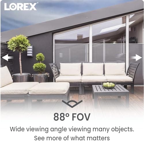 Lorex 1080p HD Bullet Security Camera | Weatherproof Outdoor CCTV Camera with 130ft Night Vision | 90° Field of View | IP66 Rated | Analog HD | ClearNight Imaging | Indoor/Outdoor Use | 2MP 6