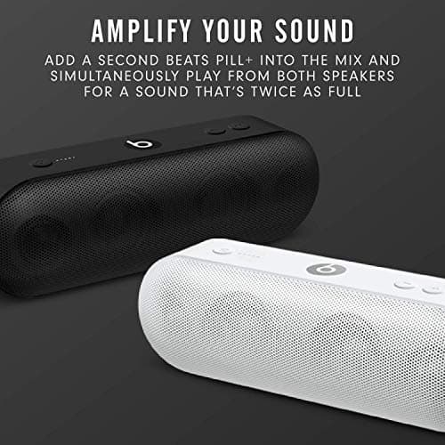 Beats Pill Plus Portable Wireless Speaker - Stereo Bluetooth, 12 Hours of Listening Time, Microphone for Phone Calls - Black 6