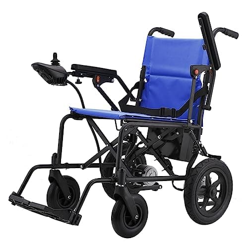 Rubicon DX02- Lightweight (Only 40lbs) Foldable Electric Wheelchair for Seniors - 12 mi Long Cruise Range with 500W Powerful Motor - Airline Approved with Detachable Battery (Model2)