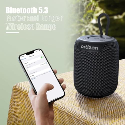 Ortizan Portable Bluetooth Speaker with Big Sound,Punchy Bass,IPX7 Waterproof,15H Playtime,Bluetooth 5.3,AUX&TF Card,Stereo Pairing,Small Wireless Speaker for Outdoor,Electronic Gadgets,Gift Ideas 5