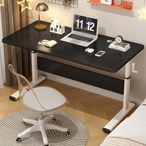 WXJHL Manual Standing Desk, Adjustable Height Desk, Stand Up Computer Table for Home Office, Bedroom 7