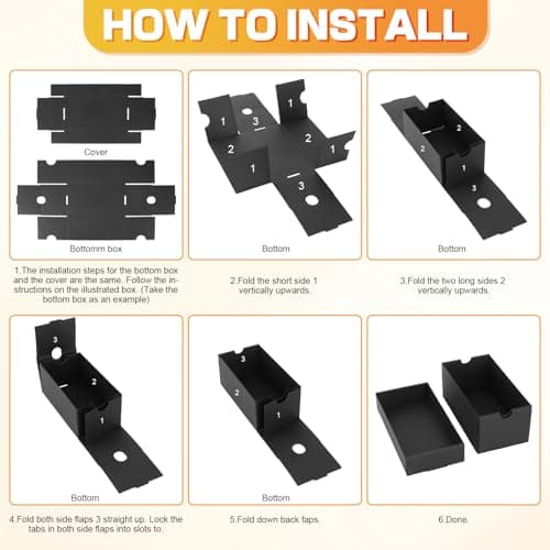 4Pack 3x5 Index Card Holder, Hold 4000 Cards Index Card Box, Flash Card Holder with 112 Card Dividers Black 3x5 Index Cards Case Note Card Organizer Index Card Storage Box for 3''x5'' Notecard Recipe 6