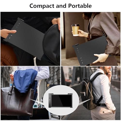 FQQ Laptop Screen Extender, 15.4-inch Portable Monitor for Laptop with Ultra-Slim FHD IPS Display, USB-C Plug and Play Extended Screen Compatible with MacOS, Windows for 15.6-17.3" Laptops 8