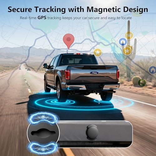 Mini GPS Tracker for Vehicles, Kids Tracker, Pets Tracker, Wallet Tracker with 1 Year Long Battery, Tracker Device for Vehicles, No Monthly Fee, Compatible with Android (Android Black) 5