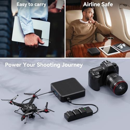 Paopaoyu Portable Laptop Power Bank 100W AC Outlet, 72Wh/20000mAh with 65W PD USB C Portable Laptop Charger, External Battery Pack for MacBook, Notebooks, Laptops 5