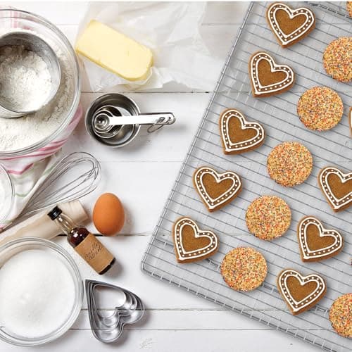 Mrs. Anderson's Baking Professional Cooling Rack, Heavy Duty Steel, Fits Half Sheet Pans, 16.5 x 11.875 x 0.625-Inches 5