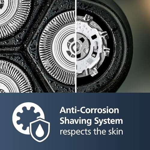 Philips Norelco Shaver 2600 Series, Wet and Dry Electric Shaver, Pop-up Trimmer, P-Cap, Travel Pouch, Dark Forest Green, Model X3052/91 5