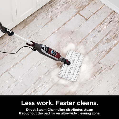 Shark Genius Hard Floor Cleaning System Pocket (S5003D) Steam Mop, Burgundy/Gray 7