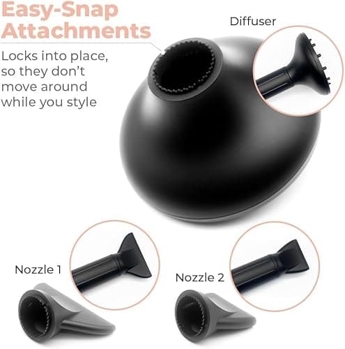 SRILabs DryQ Hair Dryer Salon Edition 9ft. Cord – Red Light Technology with Quiet Motor for Healthy Styling – Designed for Hair Professionals. Lightweight Hairdryer with Diffuser for Versatile Styling 8