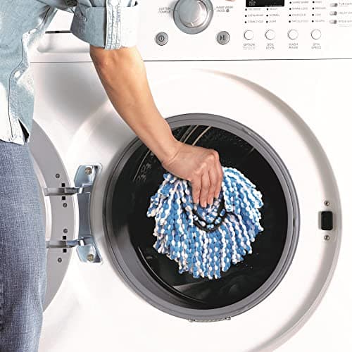 O-Cedar EasyWring RinseClean Microfiber Spin Mop & Bucket Floor Cleaning System with 3 Extra Refills, Plastic, Grey 13