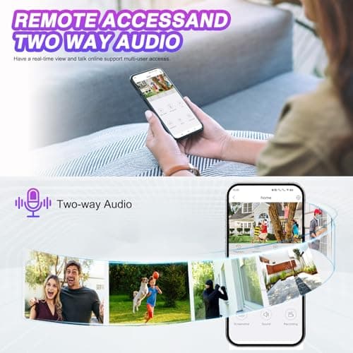 CKK [5G/2.4G WiFi, Upgrading 3K] 2Pcs Wireless Outdoor Security, CCTV PTZ Cameras with 5G/2.4G WiFi,3K 10-Channel NVR,Floodlights,Siren, 2-Way Audio, Color Night Vision, 24/7 Surveillance 6