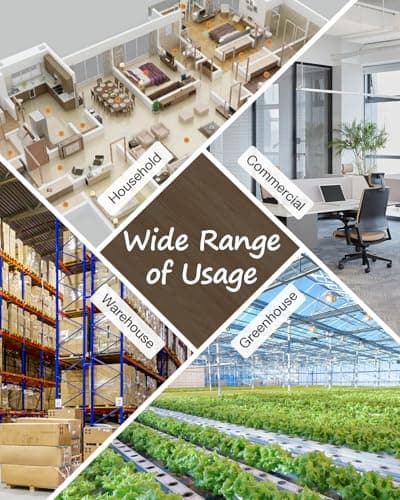 Mifasol Humidifier Large Room Home Bedroom, 5.3Gal/20L Warm and Cool Mist Humidifiers, Quickly & Evenly Humidify Larger Areas,Dual Mist Nozzles and Atomizers, Plant/Commercial/Greenhouse/Office, Black 6