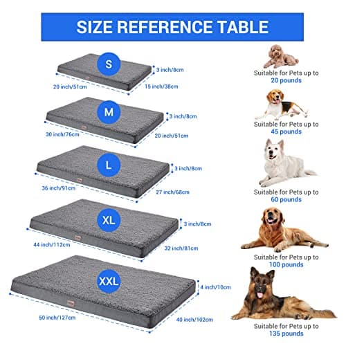 OhGeni Orthopedic Dog Beds for Large Dogs,Dog Bed with Plush Egg Foam Support and Non-Slip Bottom, Waterproof and Machine Washable Removable Pet Bed Cover 6