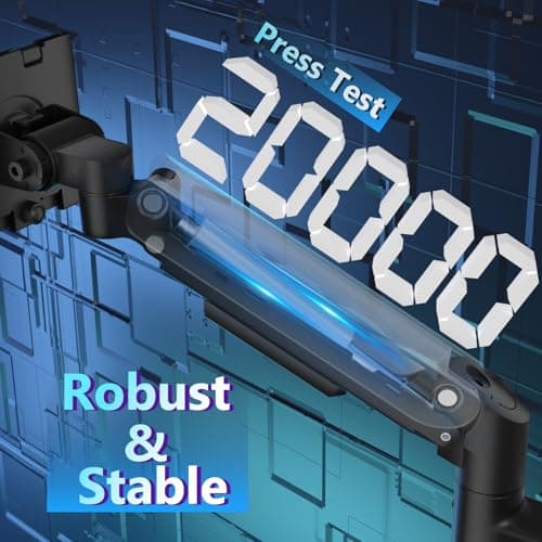 WALI Dual Monitor Mount for Ultrawide Heavy Duty Curved Monitor Stacking, Dual Monitor Arm Fits 13-49 Inch for Ultrawide Screens up to 44lbs, 49 inch Monitor Arm, Black 7