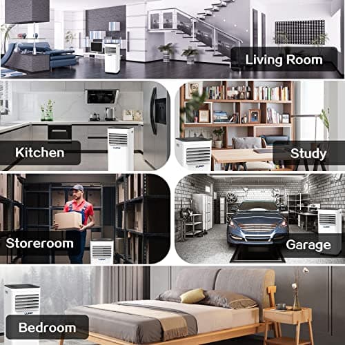 LUKO Portable Air Conditioner 10000 BTU, Cooling, Fan, Dehumidifier, 3-in-1 AC Unit Portable for Rooms up to 450 Sq. Ft, Low Noise Air Conditioner with Remote Control and Window Kits 7