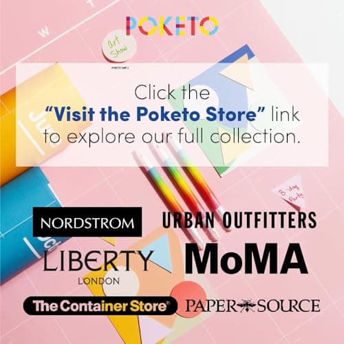 POKETO – Hardcover Project Planner - 11.9" x 8.4" - Undated - Weekly, Monthly & Yearly Notebook - Daily Planner - Note Taking - Eco-Friendly Journal - Home, School & Office Supplies - Clay 7