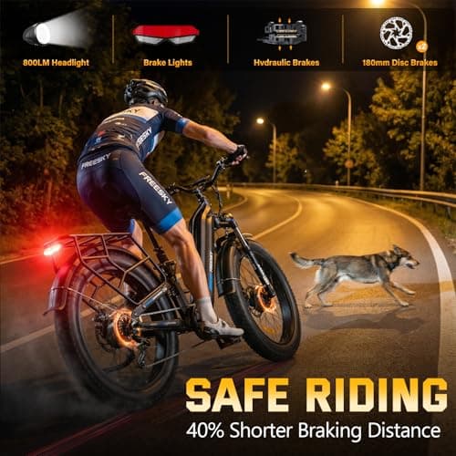 FREESKY Electric Bike for Adults with 1600W Power Motor, Full Suspension Ebikes up to 35MPH & 105Miles Max Range, 48V 25AH Removable Battery, 27" Fat Tire, Step-Thru E-Bike for Women/Men 6