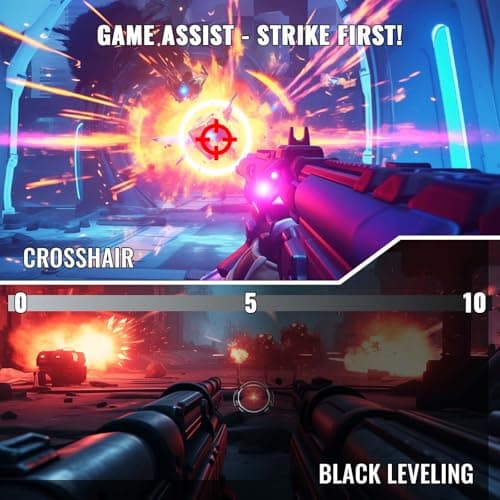 SANSUI 24 Inch Gaming Monitor 200Hz 180Hz 1Ms FreeSync HDR 110% sRGB FHD 1080P Computer Monitor HDMI DP Ports Eye Care Frameless VESA Mount Cable Management (ES-G24F4L HDMI Cable Included) 5