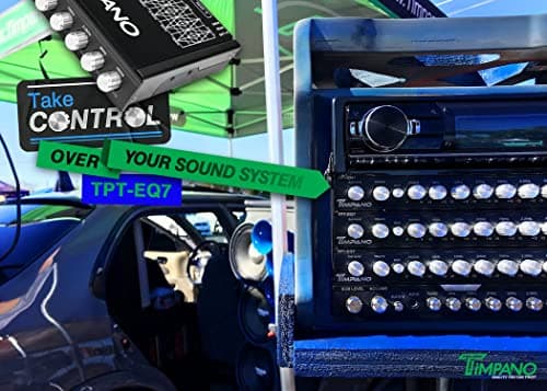 Timpano TPT-EQ7 7 Band 1/2 Din Graphic Car Audio Equalizer 6-Channel RCA Output and Subwoofer Control 5