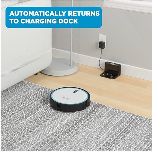 Black & Decker BDRV1-SLV-RA Auto Charging HEPA Filter Pet Robotic Vacuum - Certified Refurbished Grade A 5