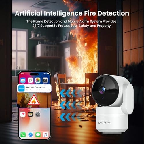 Indoor Security Camera with 360 Monitor, Home Cameras with 2-Way Audio, Night Vision, Motion Detection, Phone App, Cloud & SD Card Storage, Work with Alexa/Google, 2.4GHz WiFi and Bluetooth, 4 Pack 6