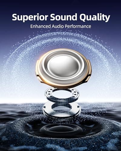 bmanl Wireless Earbuds Bluetooth Headphones Over Ear Hooks Ear Buds with 80H Playtime, LED Power Display, Dual Mic Clear Calls, Sports Wireless Ear Buds Bluetooth Earbud for Running Gym Workout Purple 5