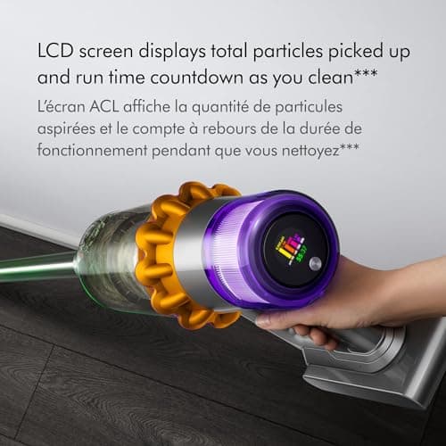Dyson V15s Detect Submarine​ Wet Dry Vacuum, Yellow/Nickel 6