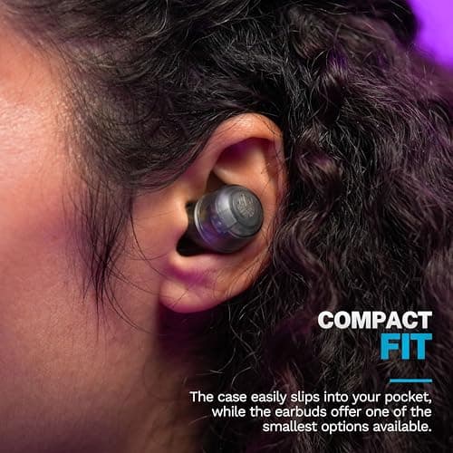 JLab Go Air Pop+ True Wireless Earbuds, in Ear Headphones, Bluetooth Earphones, 35H Playtime Ear Buds, Bluetooth Earbuds with Microphone, USB-C Charging Case, Dual Connect, EQ3 Sound, Clear 6
