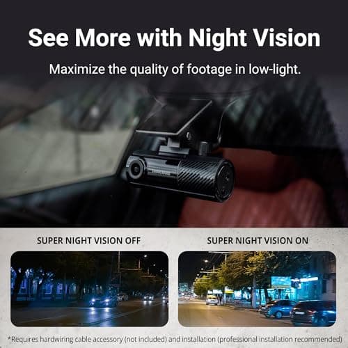 Thinkware F70 PRO Dash Cam 1080P FHD, Wi-Fi Car Camera, 140° Wide Angle, Super Night Vision, Smart Parking Mode, G-Sensor, Includes 32GB SD Card 7