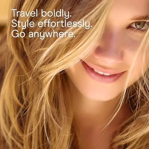 Conair Compact Hair Dryer with Folding Handle, 1875W Travel Blow Dryer with Diffuser and Concentrator Attachments, 2 Heat & 2 Speed Settings, Dual Voltage, Grey 5